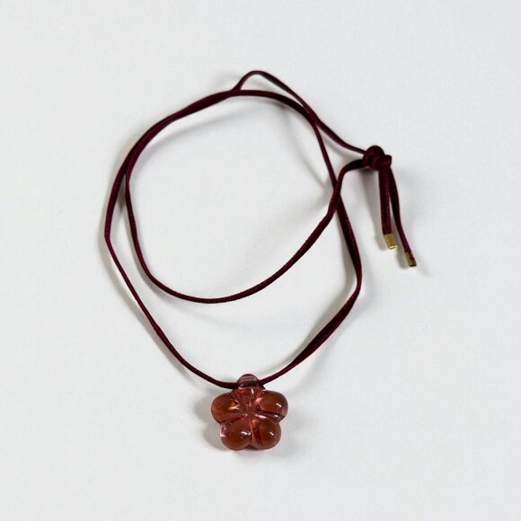 BACCARAT crystal flower necklace - Picture 4 of 5